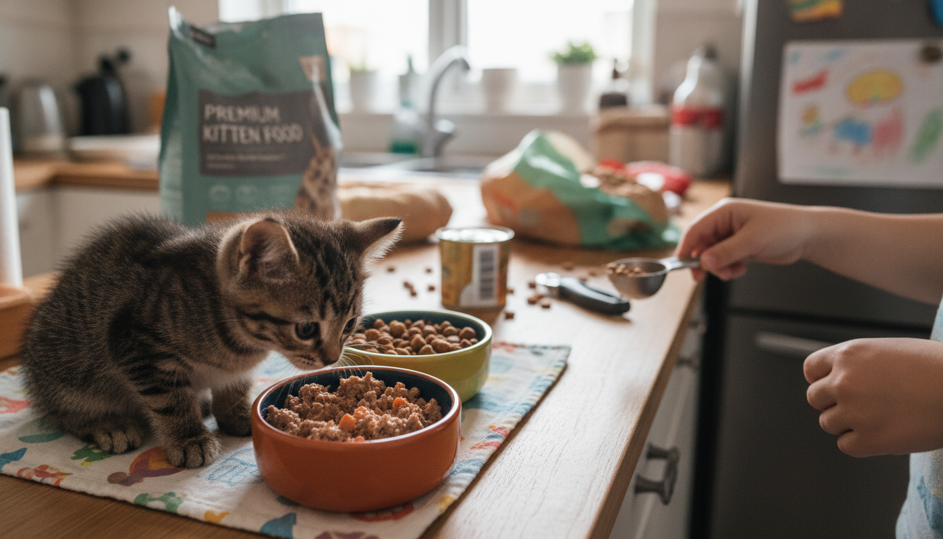 Kitten Feeding: Wet vs Dry Portions by Age